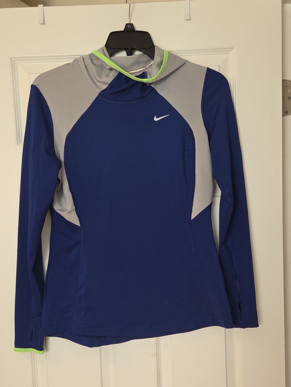 Nike Running Sz. L-Dry Fit Hooded Long Sleeve Top